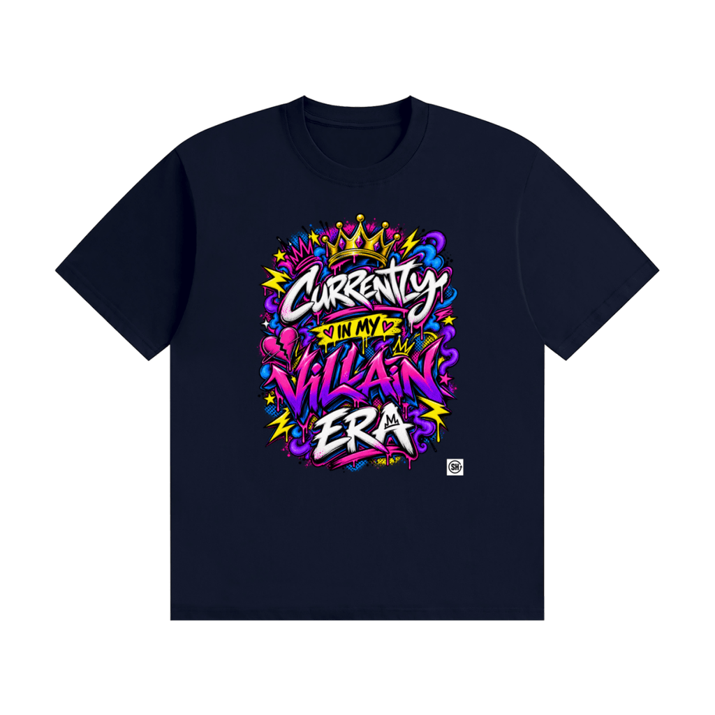 Currently in My Villain Era Unisex Seamless Cotton T-Shirt - Shirt Habit