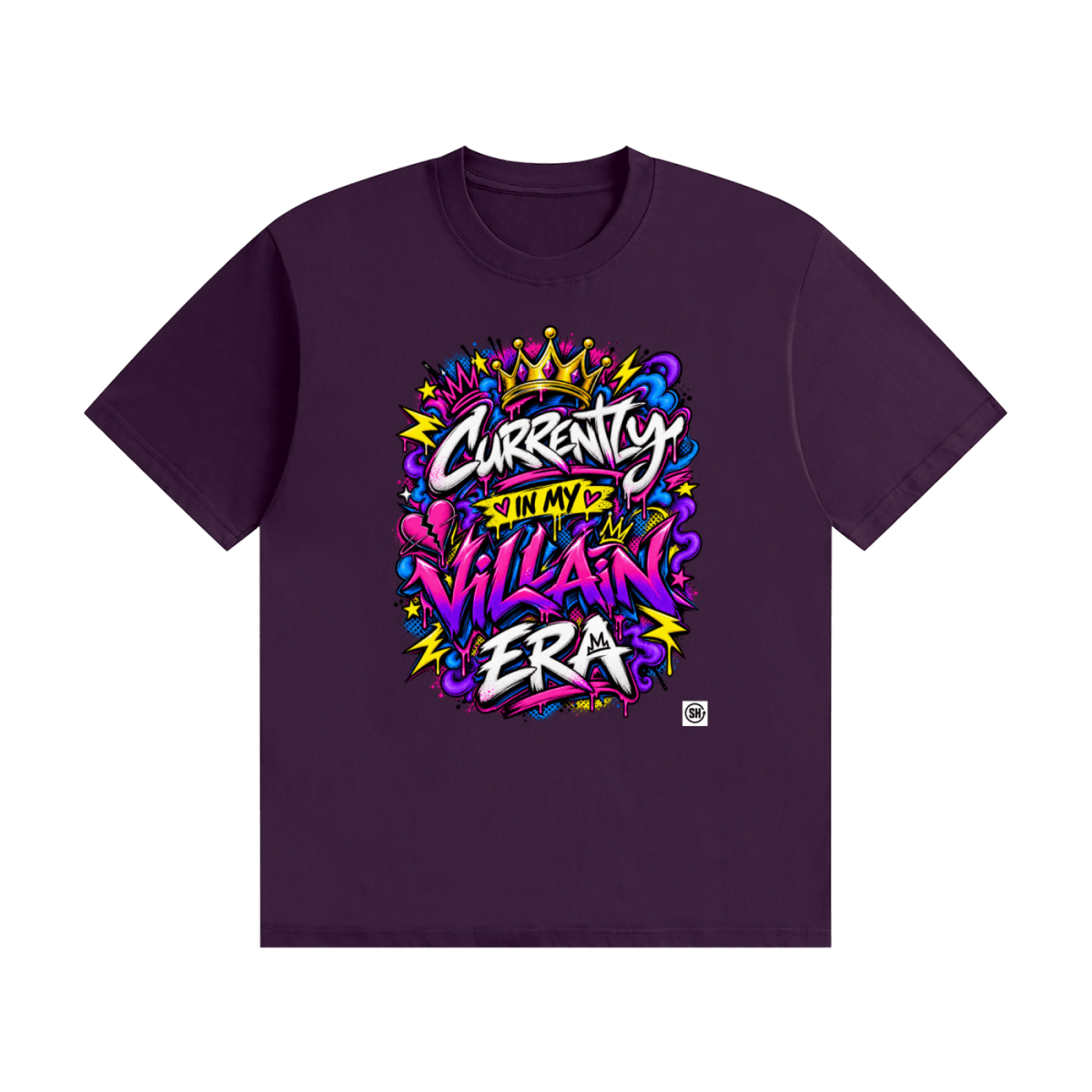 Currently in My Villain Era Unisex Seamless Cotton T-Shirt - Shirt Habit