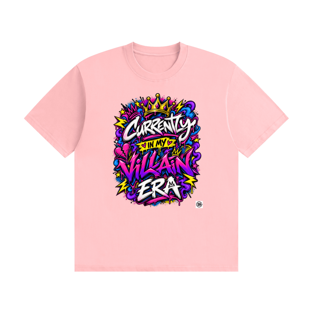 Currently in My Villain Era Unisex Seamless Cotton T-Shirt - Shirt Habit