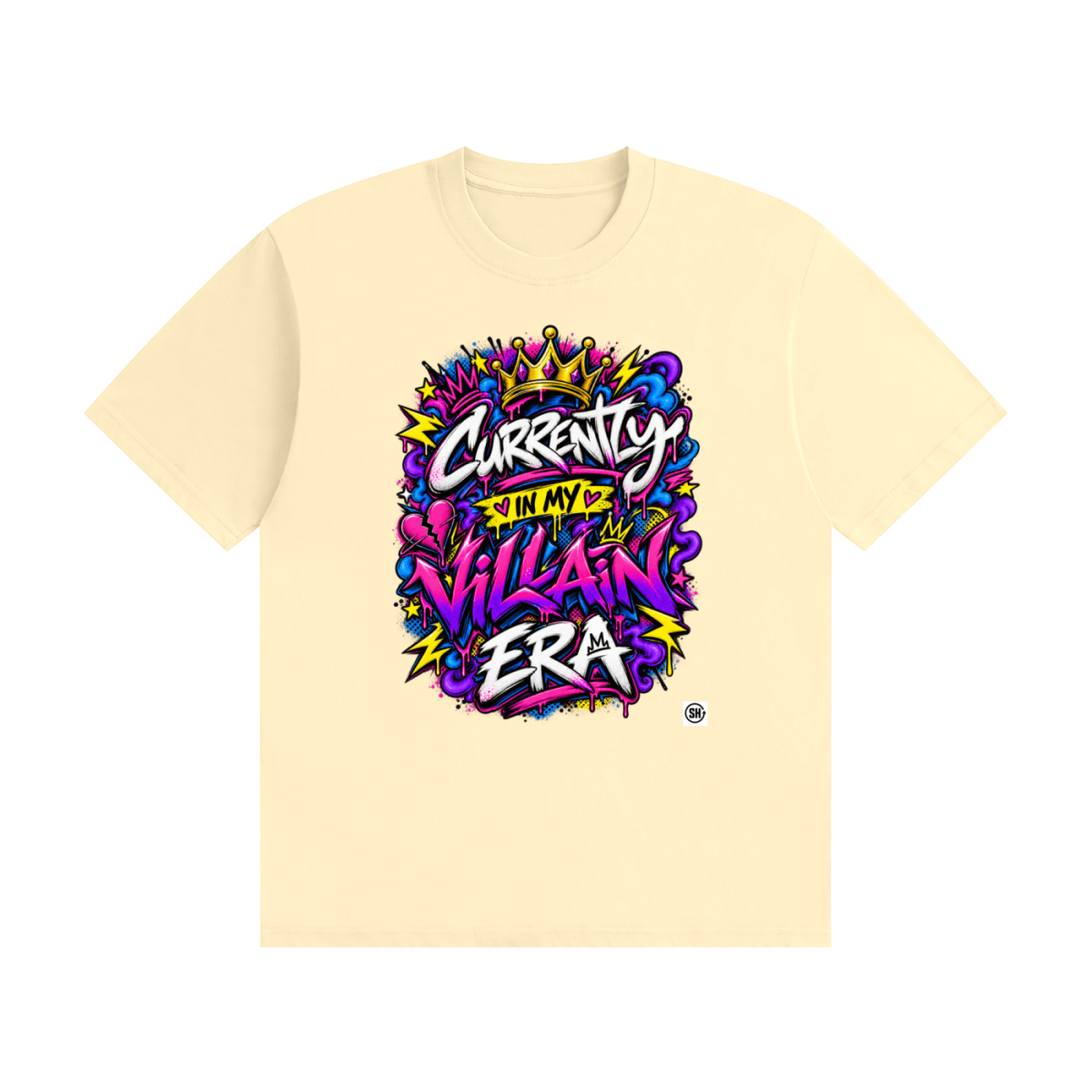 Currently in My Villain Era Unisex Seamless Cotton T-Shirt - Shirt Habit