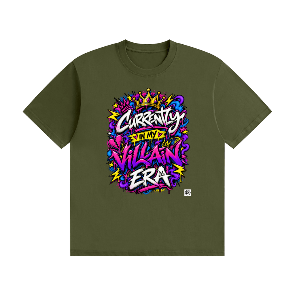 Currently in My Villain Era Unisex Seamless Cotton T-Shirt - Shirt Habit