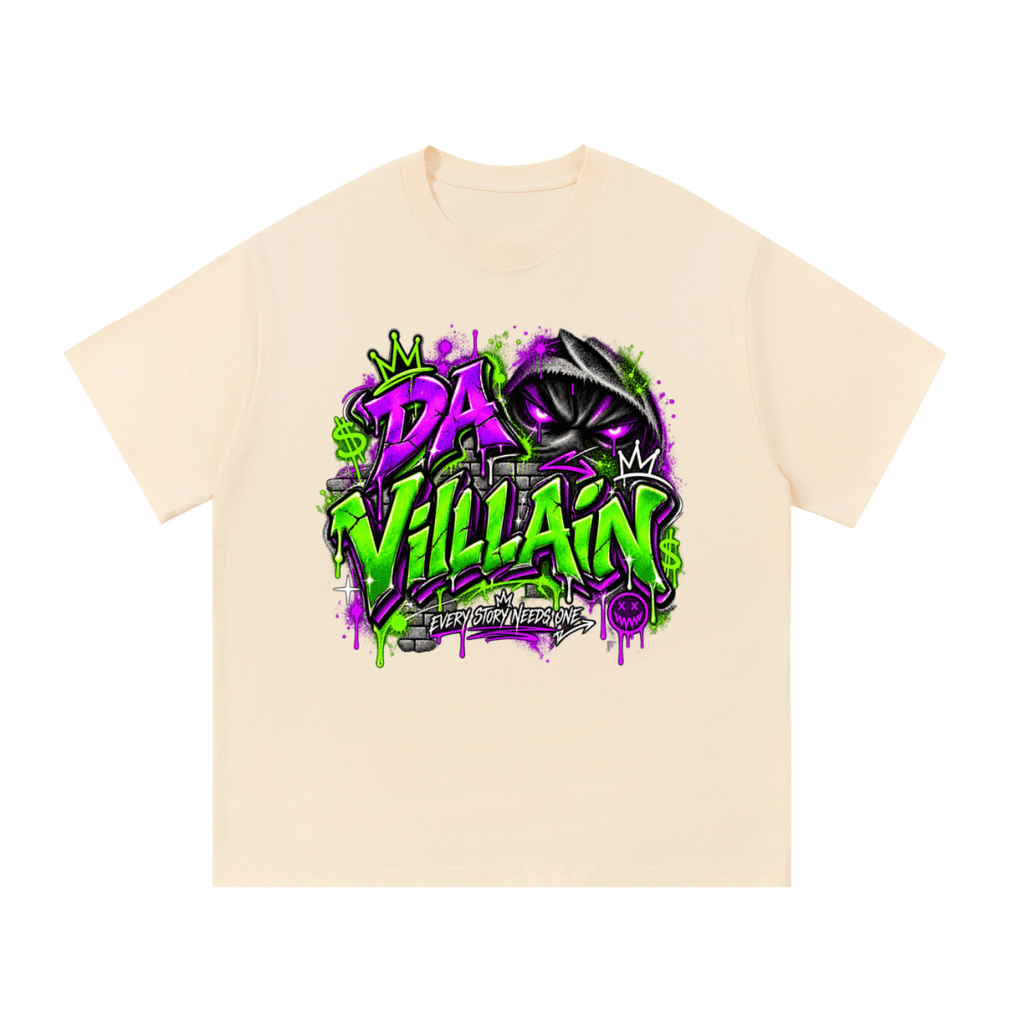 Da Villain Graffiti Essential Cotton T-Shirt - Shirt Habit