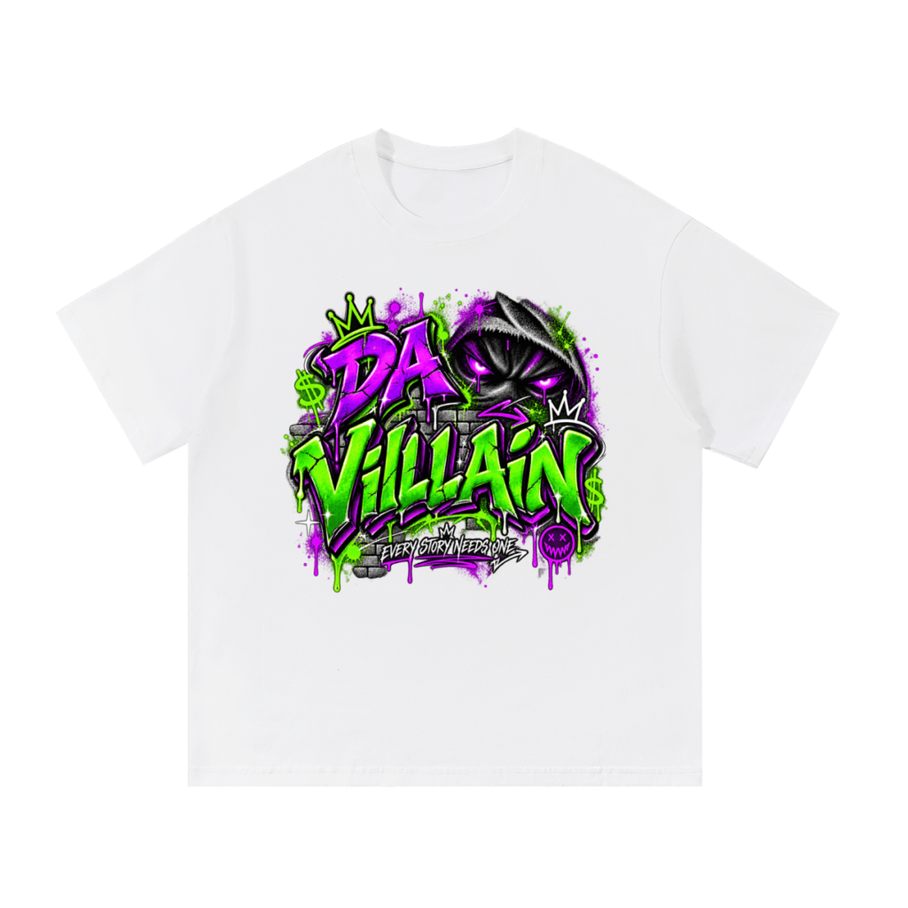 Da Villain Graffiti Essential Cotton T-Shirt - Shirt Habit