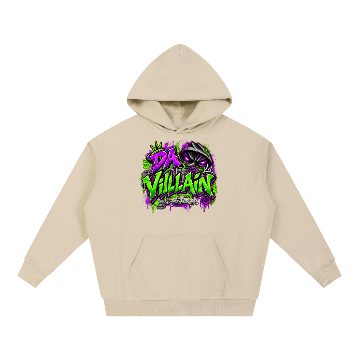 Da Villain Graffiti Essential Heavyweight Hoodie - Shirt Habit