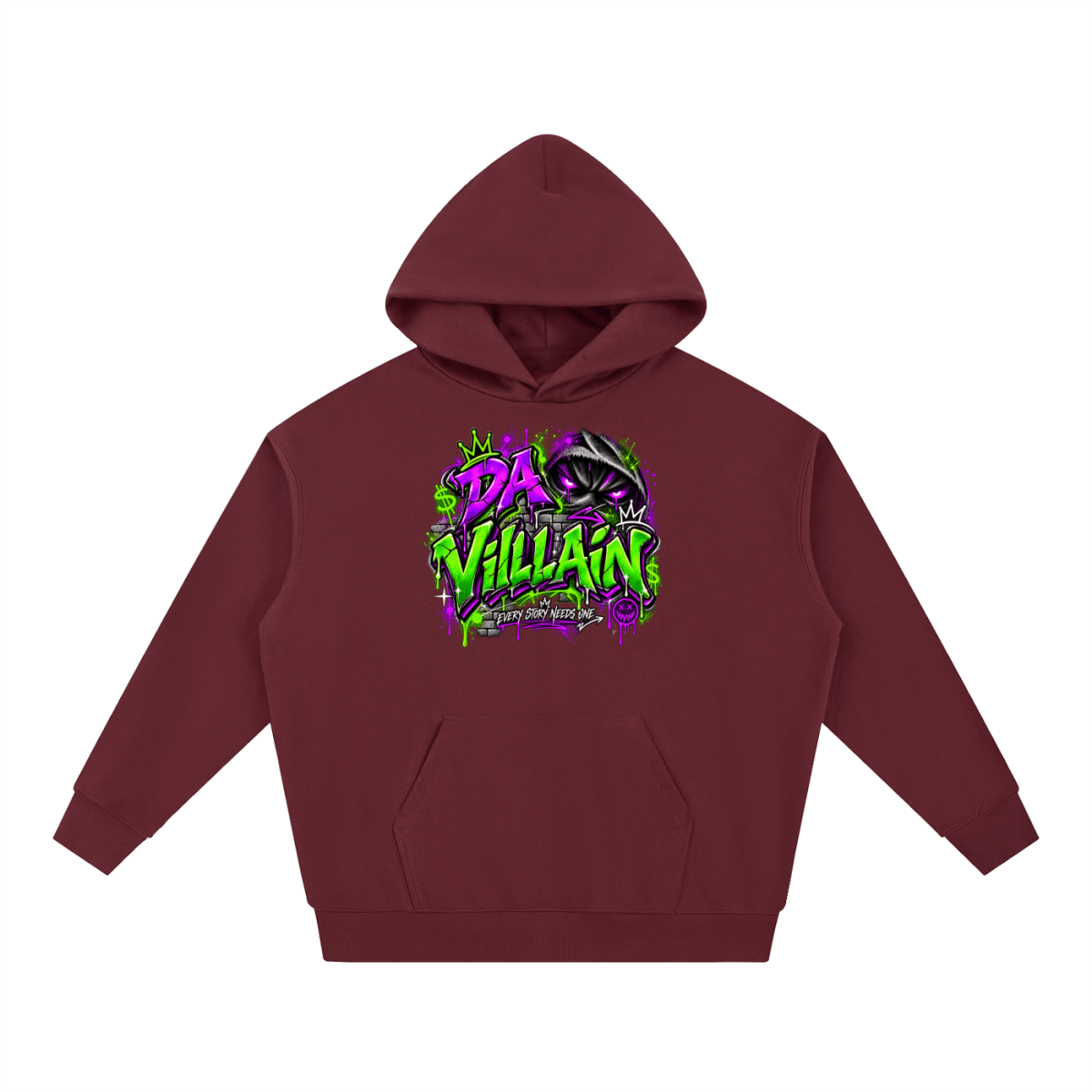 Da Villain Graffiti Essential Heavyweight Hoodie - Shirt Habit