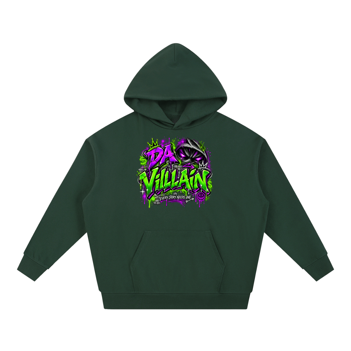 Da Villain Graffiti Essential Heavyweight Hoodie - Shirt Habit