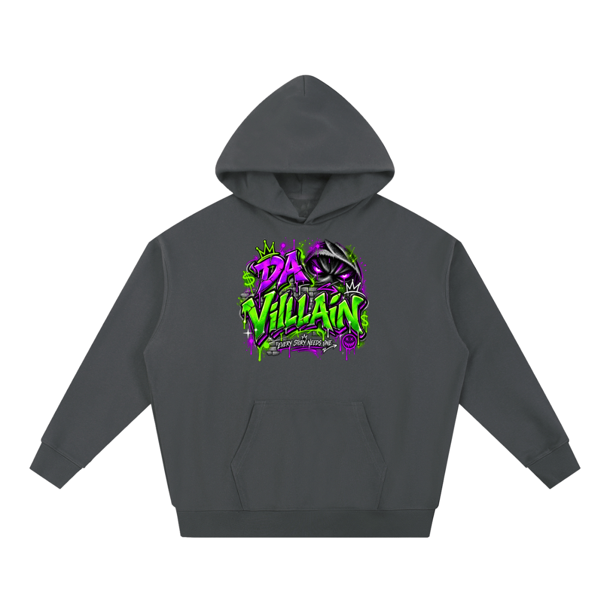 Da Villain Graffiti Essential Heavyweight Hoodie - Shirt Habit