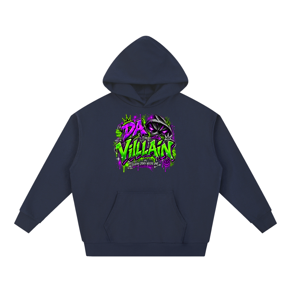 Da Villain Graffiti Essential Heavyweight Hoodie - Shirt Habit