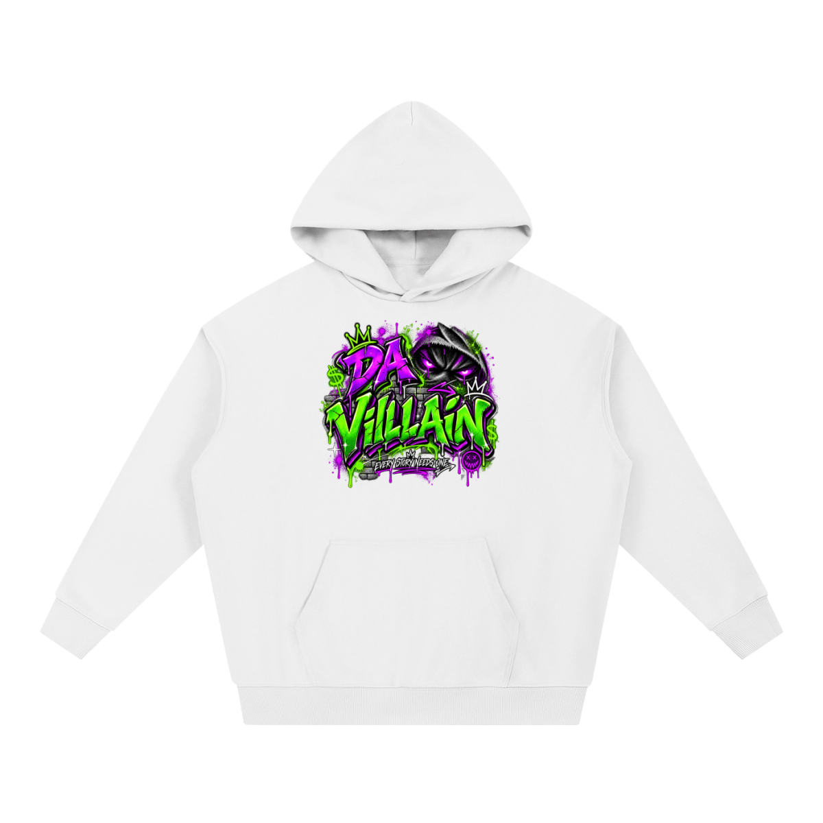 Da Villain Graffiti Essential Heavyweight Hoodie - Shirt Habit