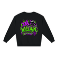 Da Villain Graffiti Loose Crewneck Sweatshirt - Shirt Habit