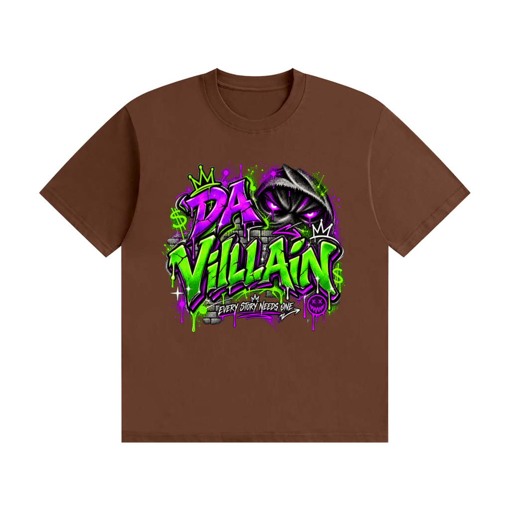 Da Villain Graffiti Unisex Seamless Cotton T-Shirt - Shirt Habit