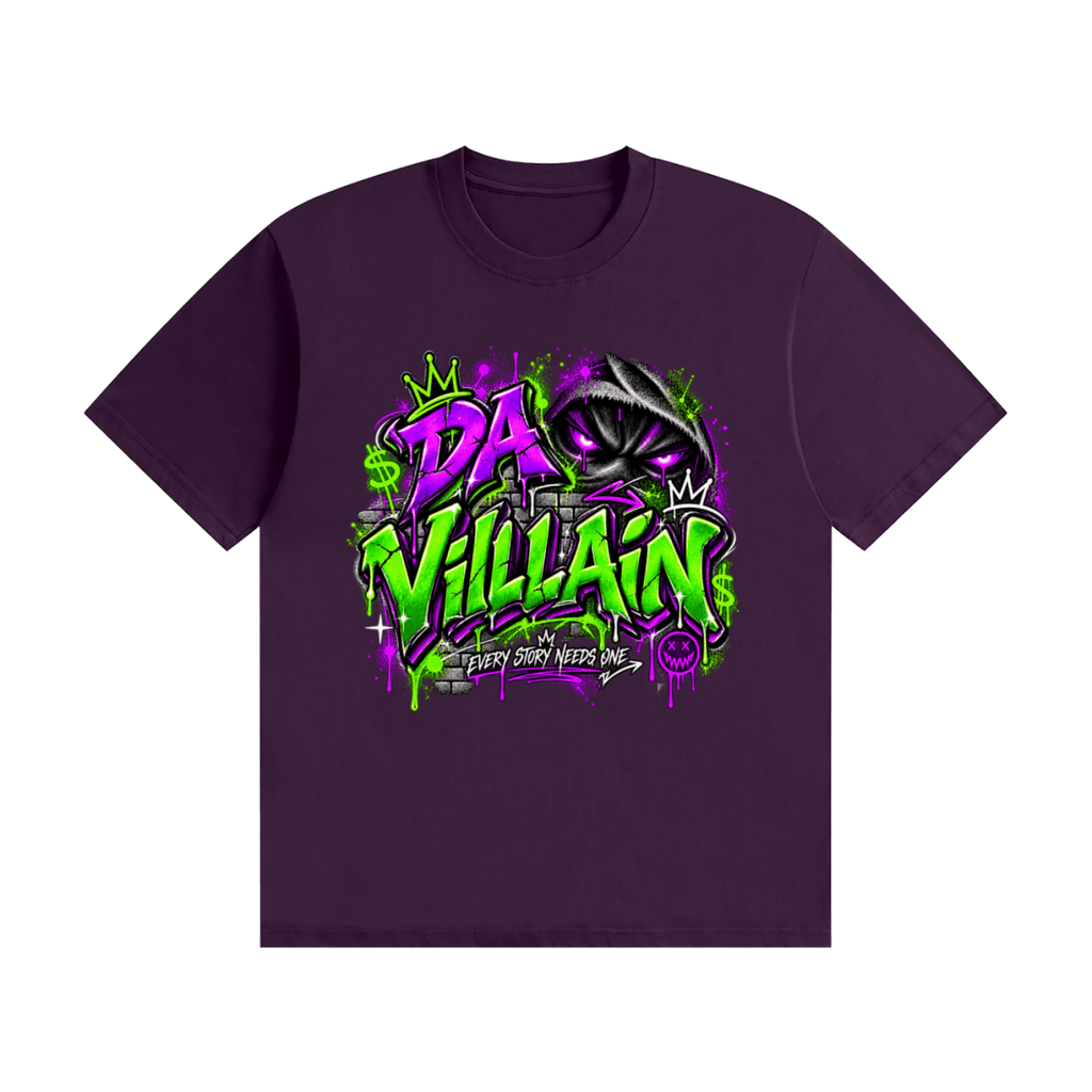 Da Villain Graffiti Unisex Seamless Cotton T-Shirt - Shirt Habit