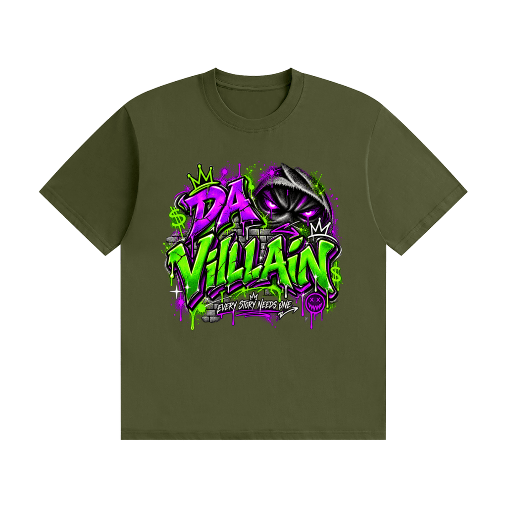 Da Villain Graffiti Unisex Seamless Cotton T-Shirt - Shirt Habit