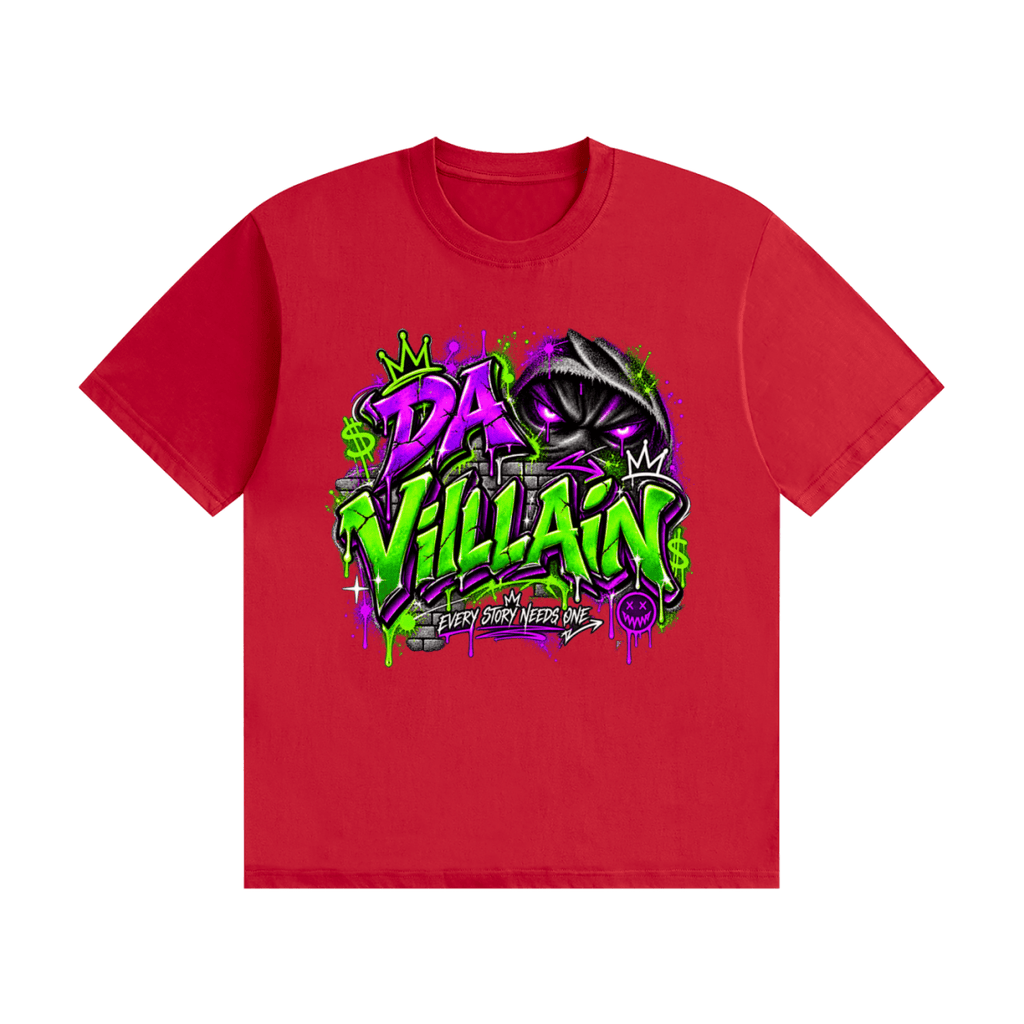 Da Villain Graffiti Unisex Seamless Cotton T-Shirt - Shirt Habit