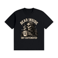 Dead Inside, But Caffeinated Unisex Seamless Cotton T-Shirt - Shirt Habit