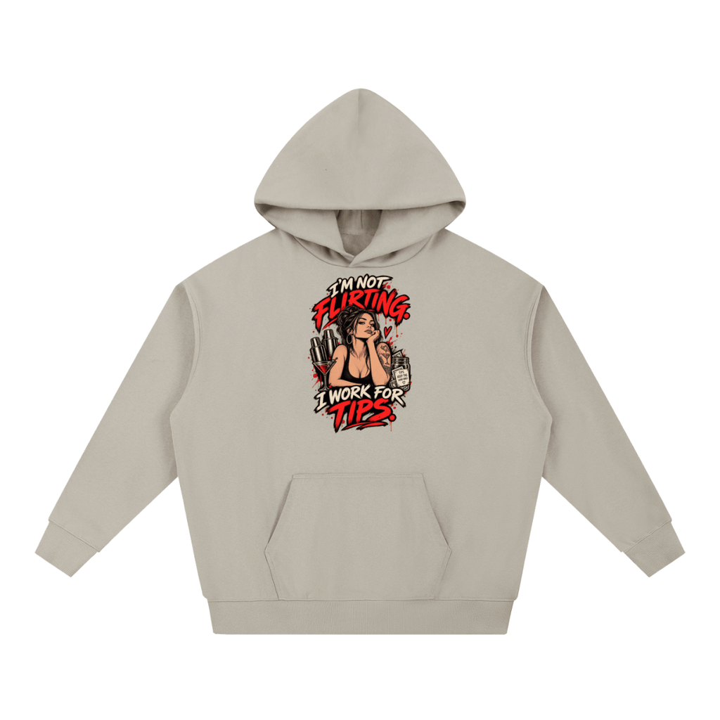 I’m Not Flirting. I Work for Tips. Bartender Essential Heavyweight Hoodie - Shirt Habit