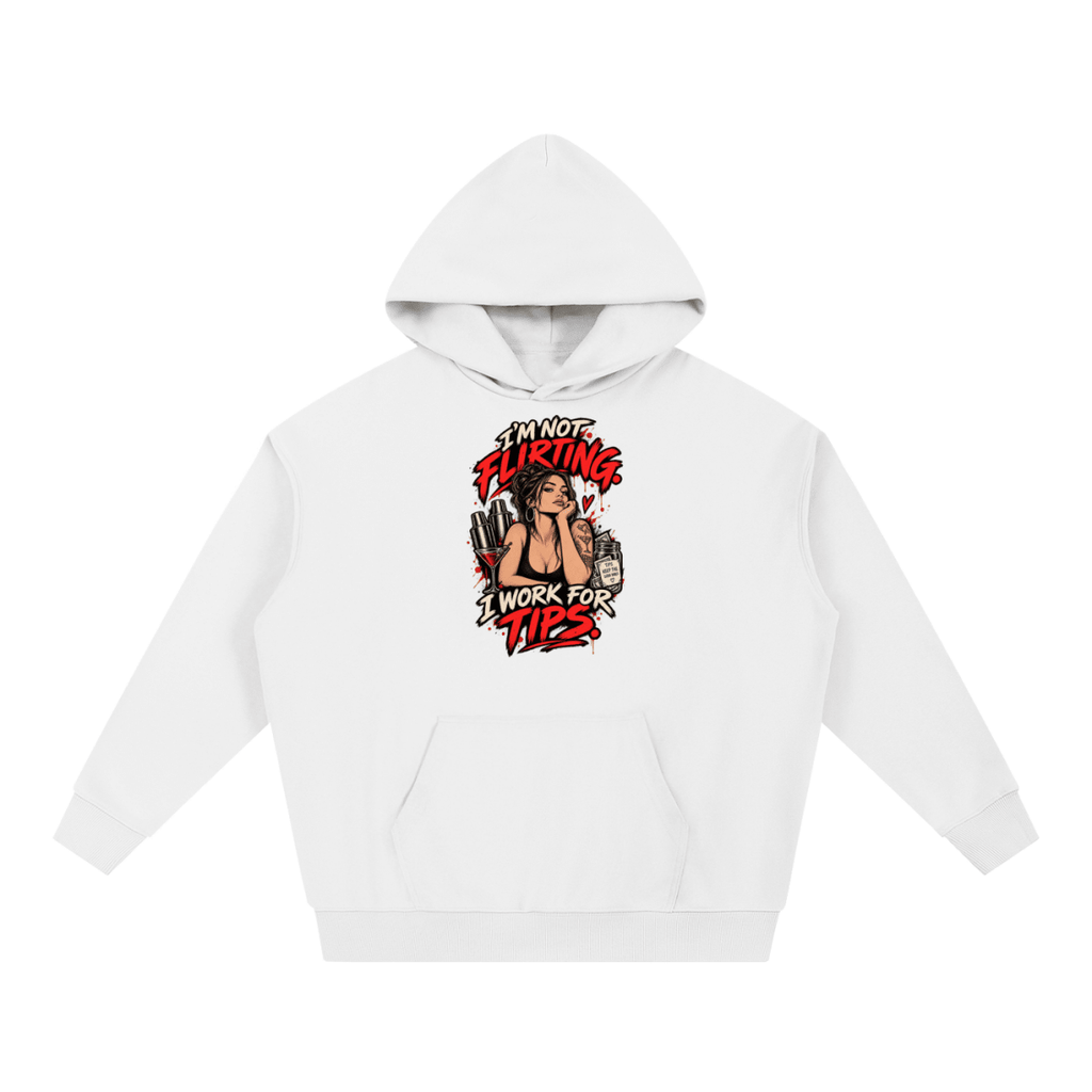 I’m Not Flirting. I Work for Tips. Bartender Essential Heavyweight Hoodie - Shirt Habit