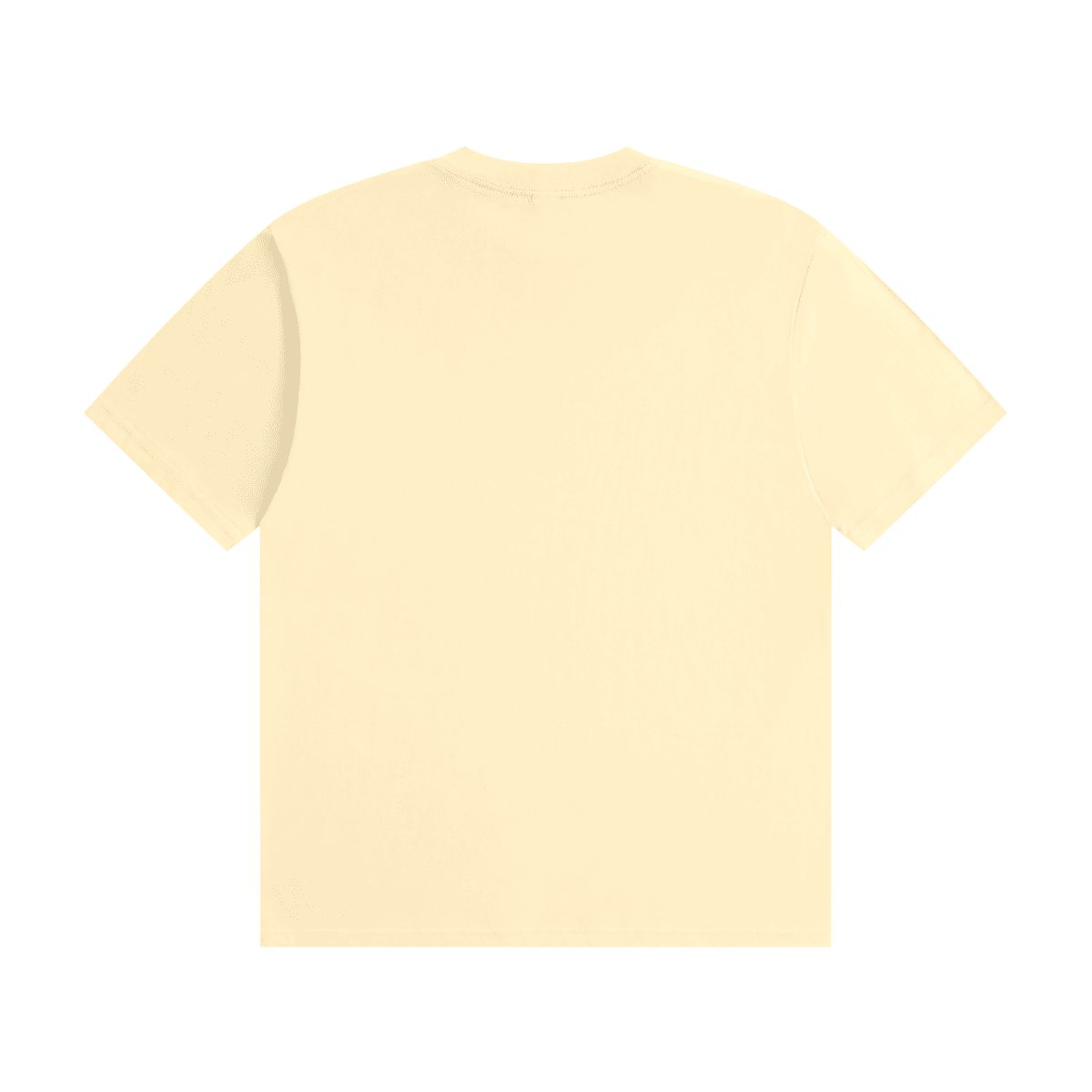 Cream I'm Not Flirting. I Work for Tips. cotton T-shirt, back view showing a plain unprinted back.