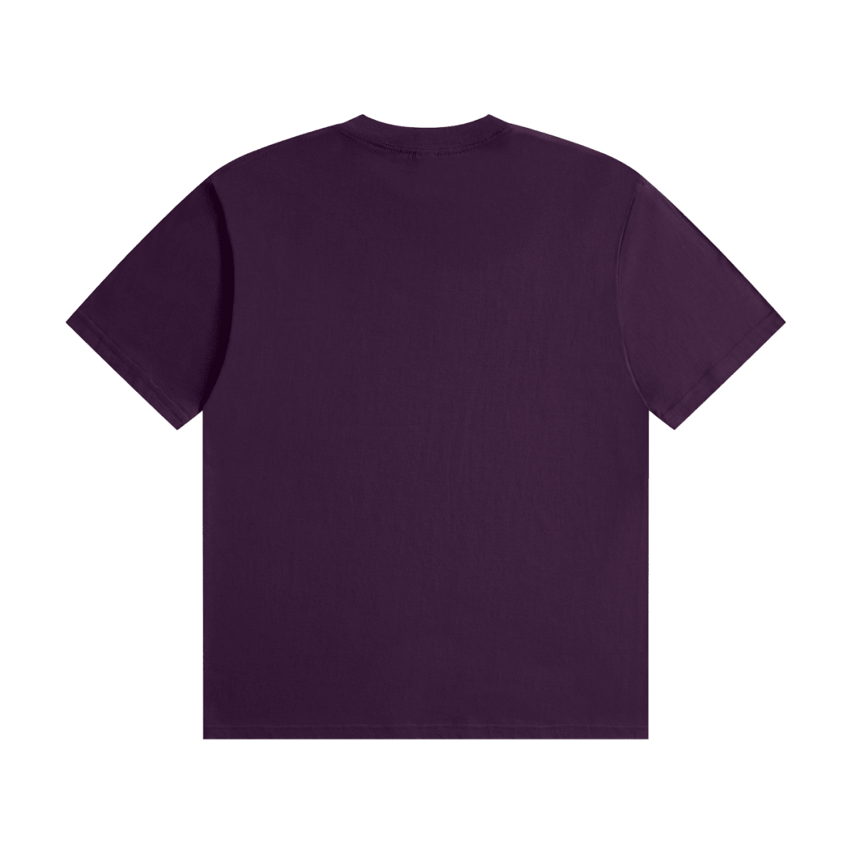 Purple I'm Not Flirting. I Work for Tips. cotton T-shirt, back view showing a plain unprinted back.