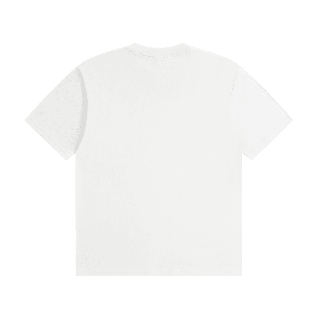 White I'm Not Flirting. I Work for Tips. cotton T-shirt, back view showing a plain unprinted back.