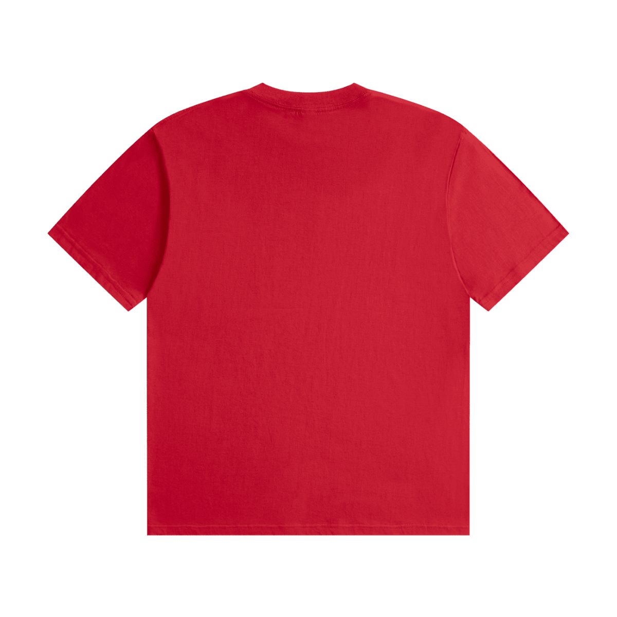 Red I'm Not Flirting. I Work for Tips. cotton T-shirt, back view showing a plain unprinted back.