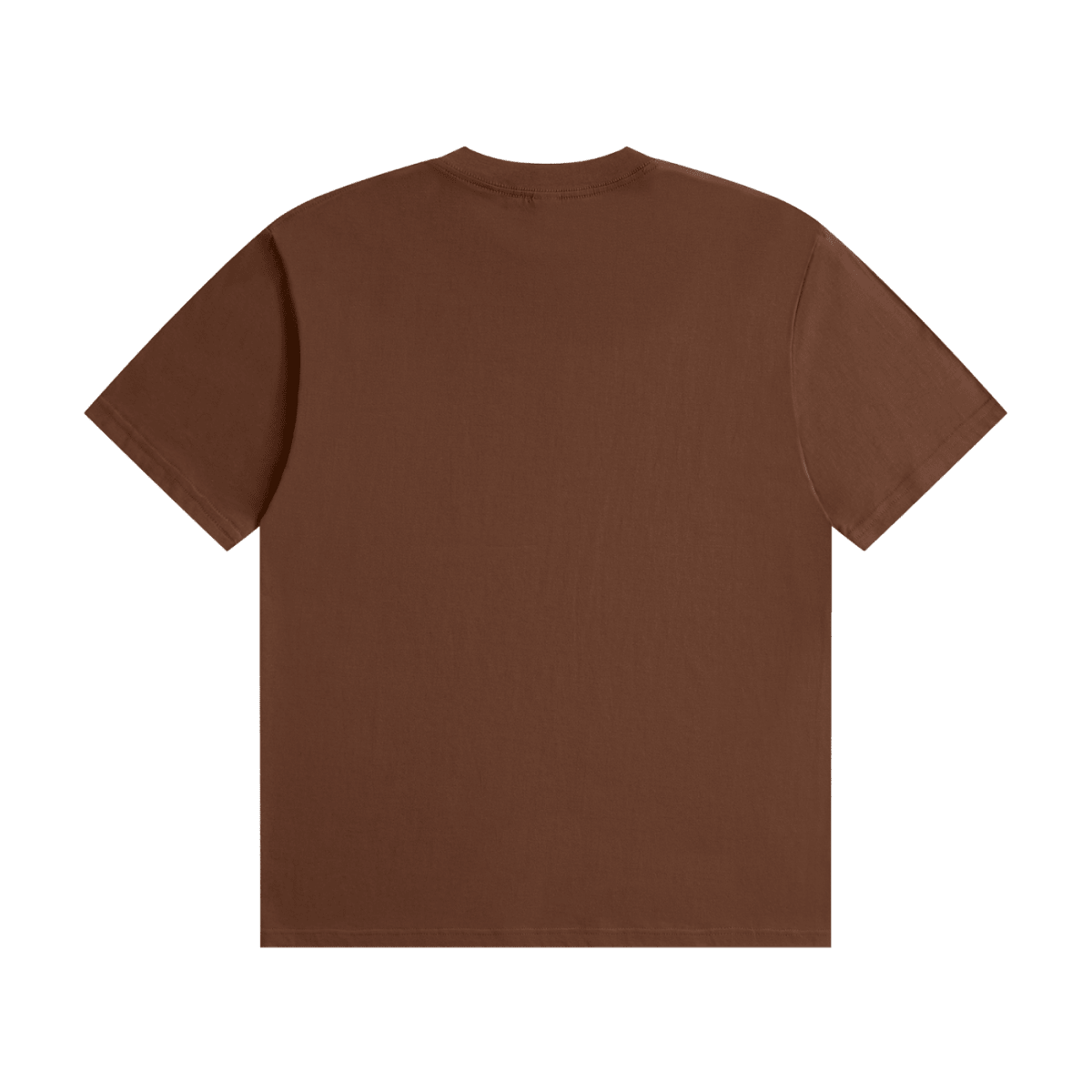 Brown I'm Not Flirting. I Work for Tips. cotton T-shirt, back view showing a plain unprinted back.