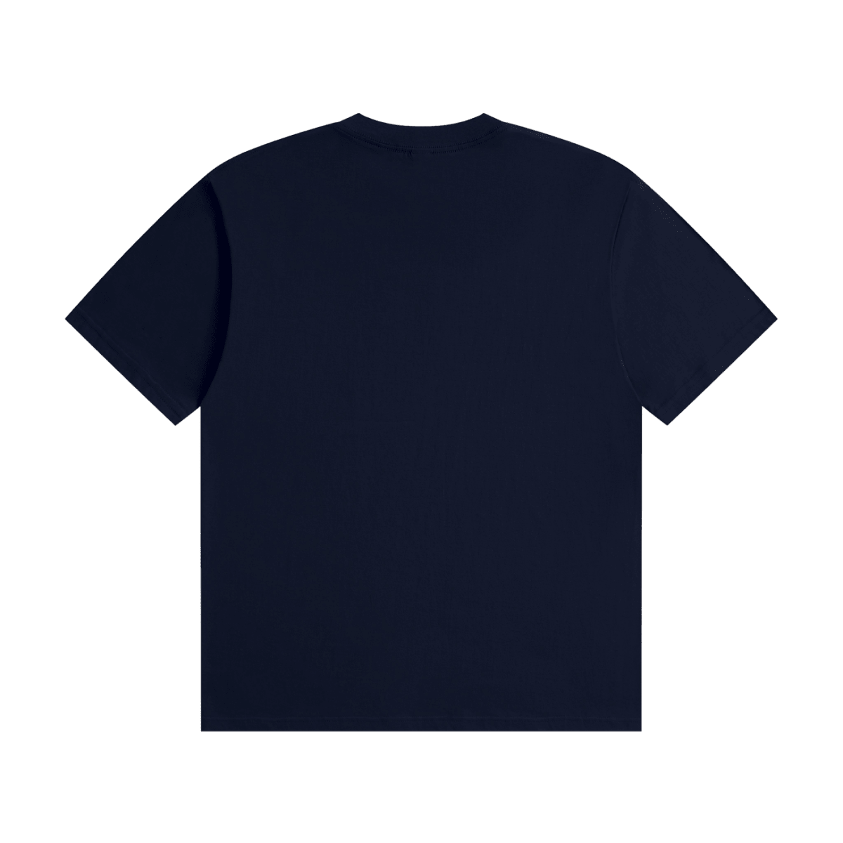 Navy blue I'm Not Flirting. I Work for Tips. cotton T-shirt, back view showing a plain unprinted back.