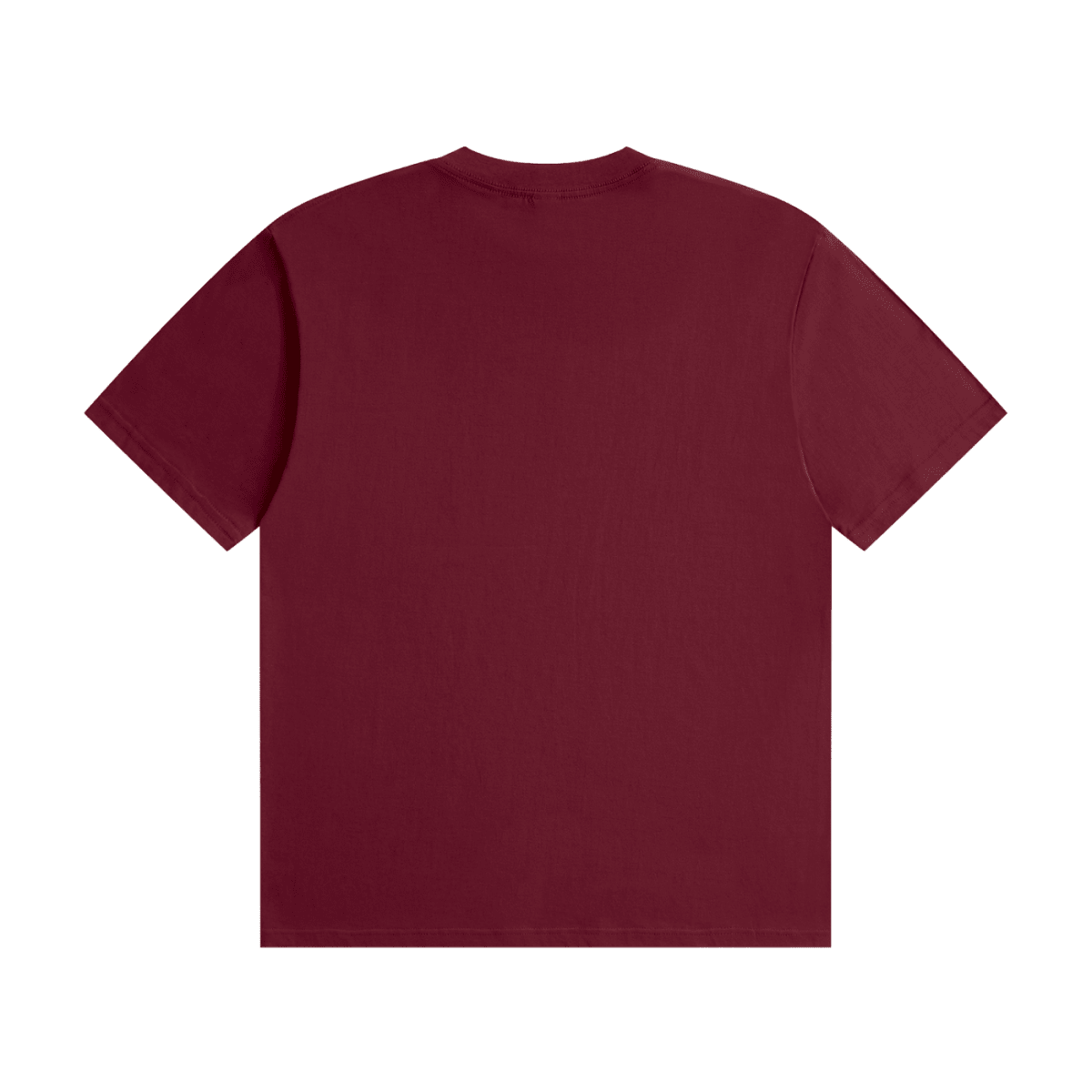 Burgundy I'm Not Flirting. I Work for Tips. cotton T-shirt, back view showing a plain unprinted back.