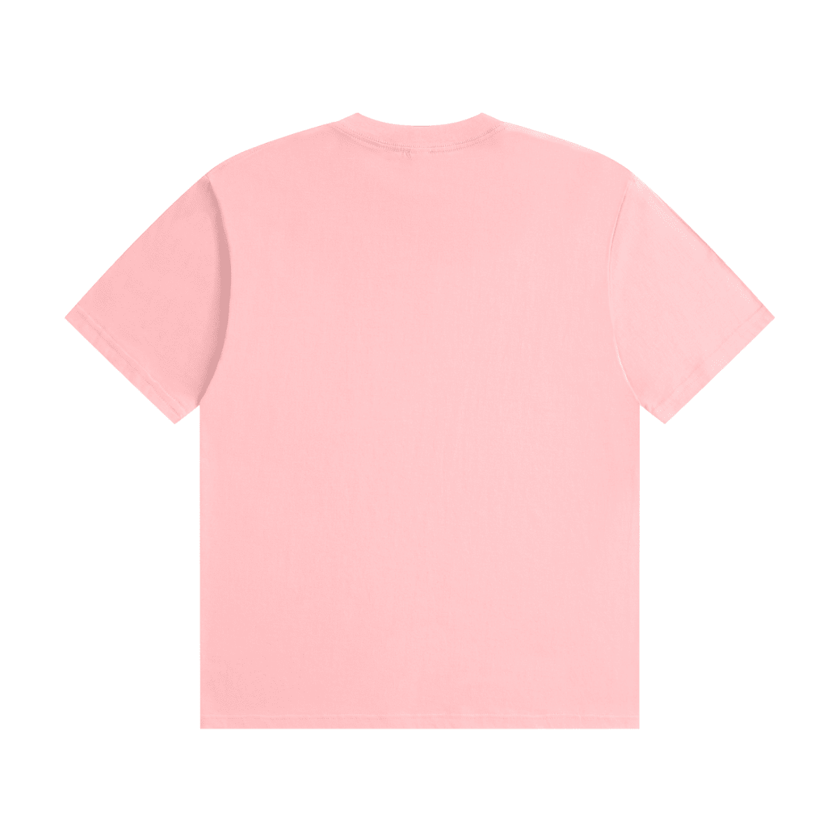 Pink I'm Not Flirting. I Work for Tips. cotton T-shirt, back view showing a plain unprinted back.