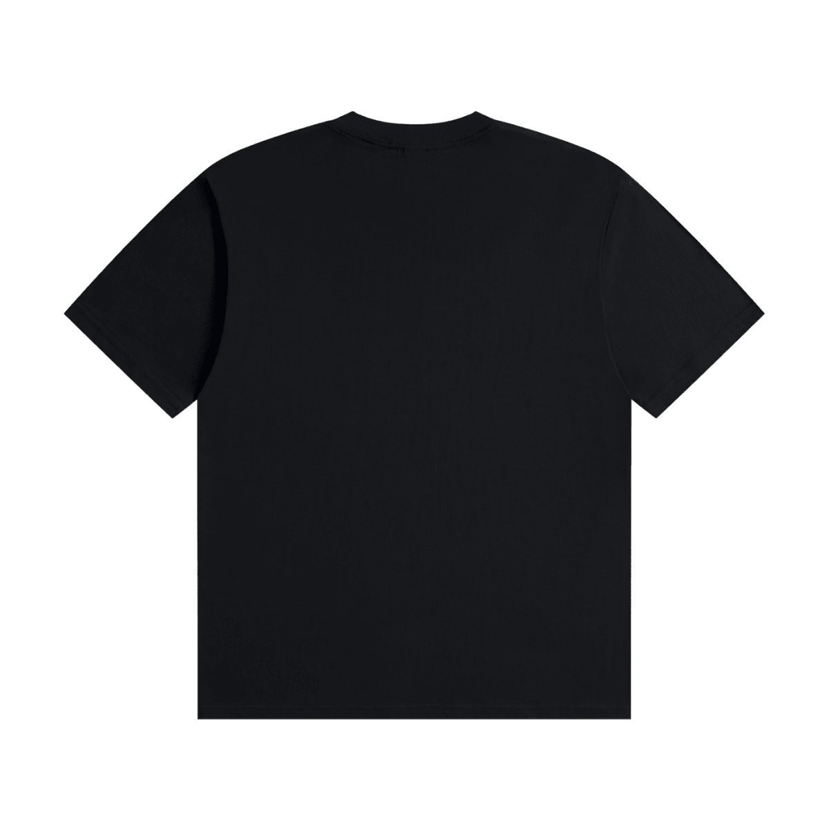 Black I'm Not Flirting. I Work for Tips. cotton T-shirt, back view showing a plain unprinted back.