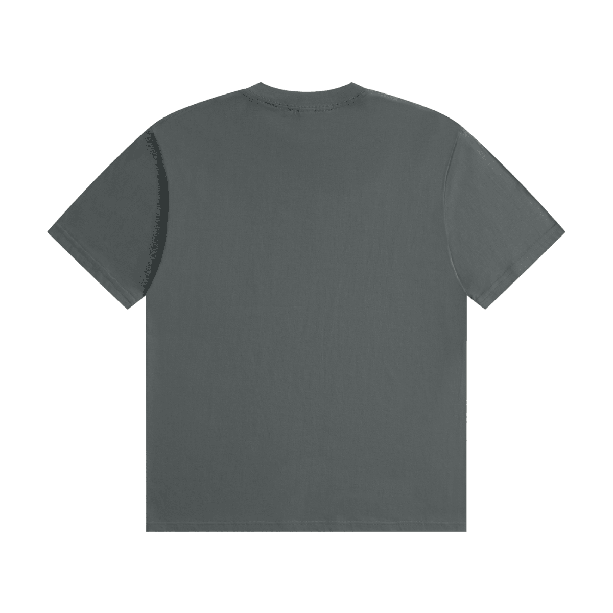 Dark gray I'm Not Flirting. I Work for Tips. cotton T-shirt, back view showing a plain unprinted back.