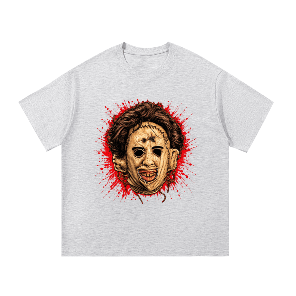 Leatherface-Inspired Mask Horror Essential Cotton T-Shirt - Shirt Habit