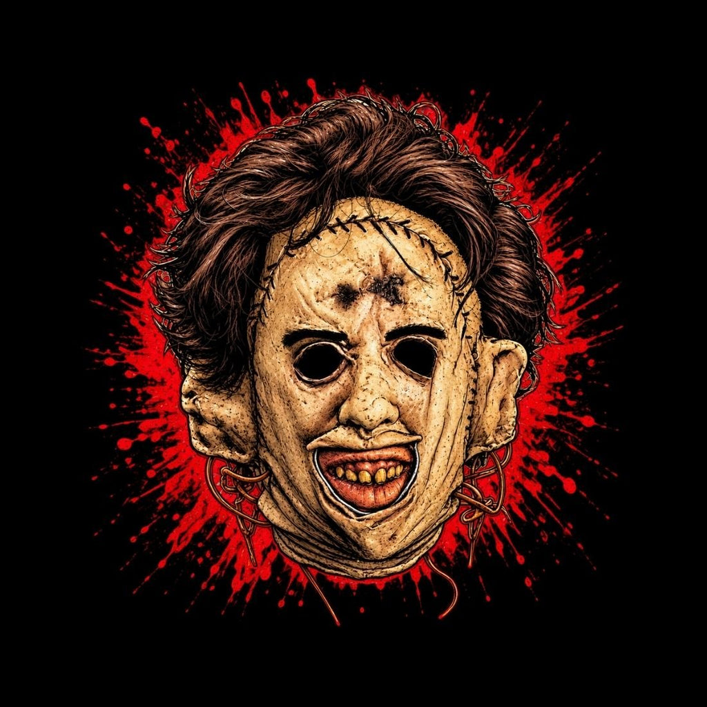 Leatherface-Inspired Mask Horror Essential Cotton T-Shirt - Shirt Habit