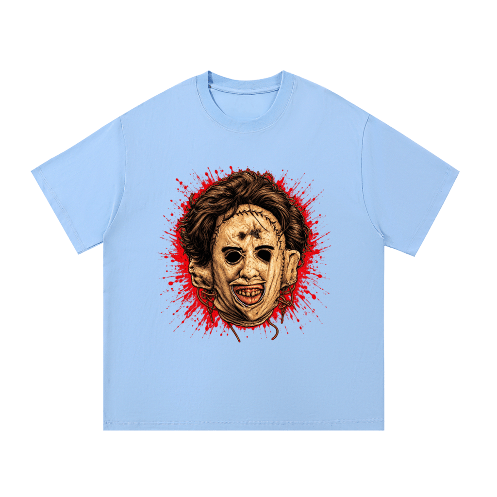 Leatherface-Inspired Mask Horror Essential Cotton T-Shirt - Shirt Habit