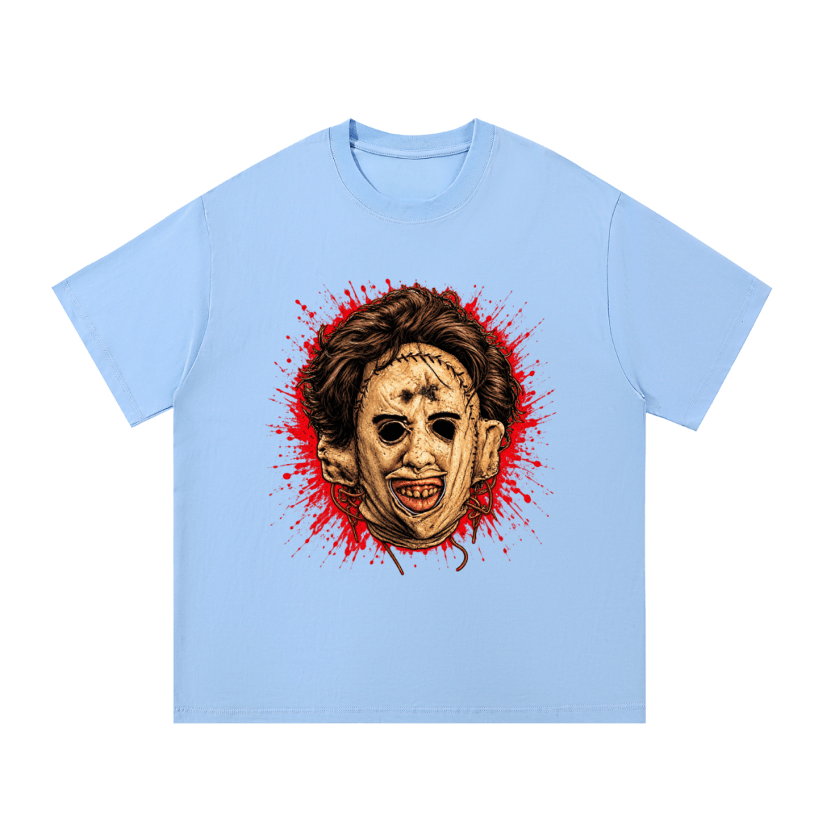 Leatherface-Inspired Mask Horror Essential Cotton T-Shirt - Shirt Habit