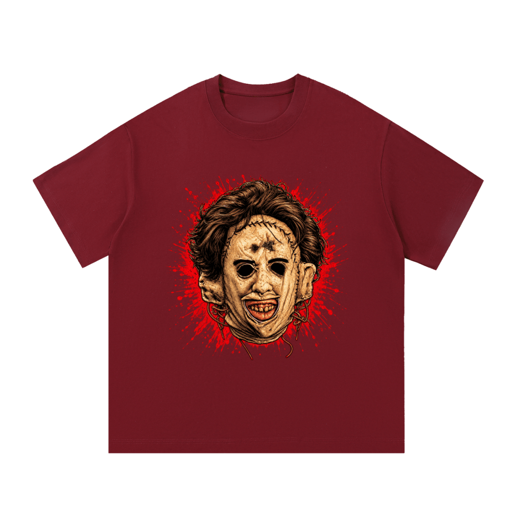 Leatherface-Inspired Mask Horror Essential Cotton T-Shirt - Shirt Habit