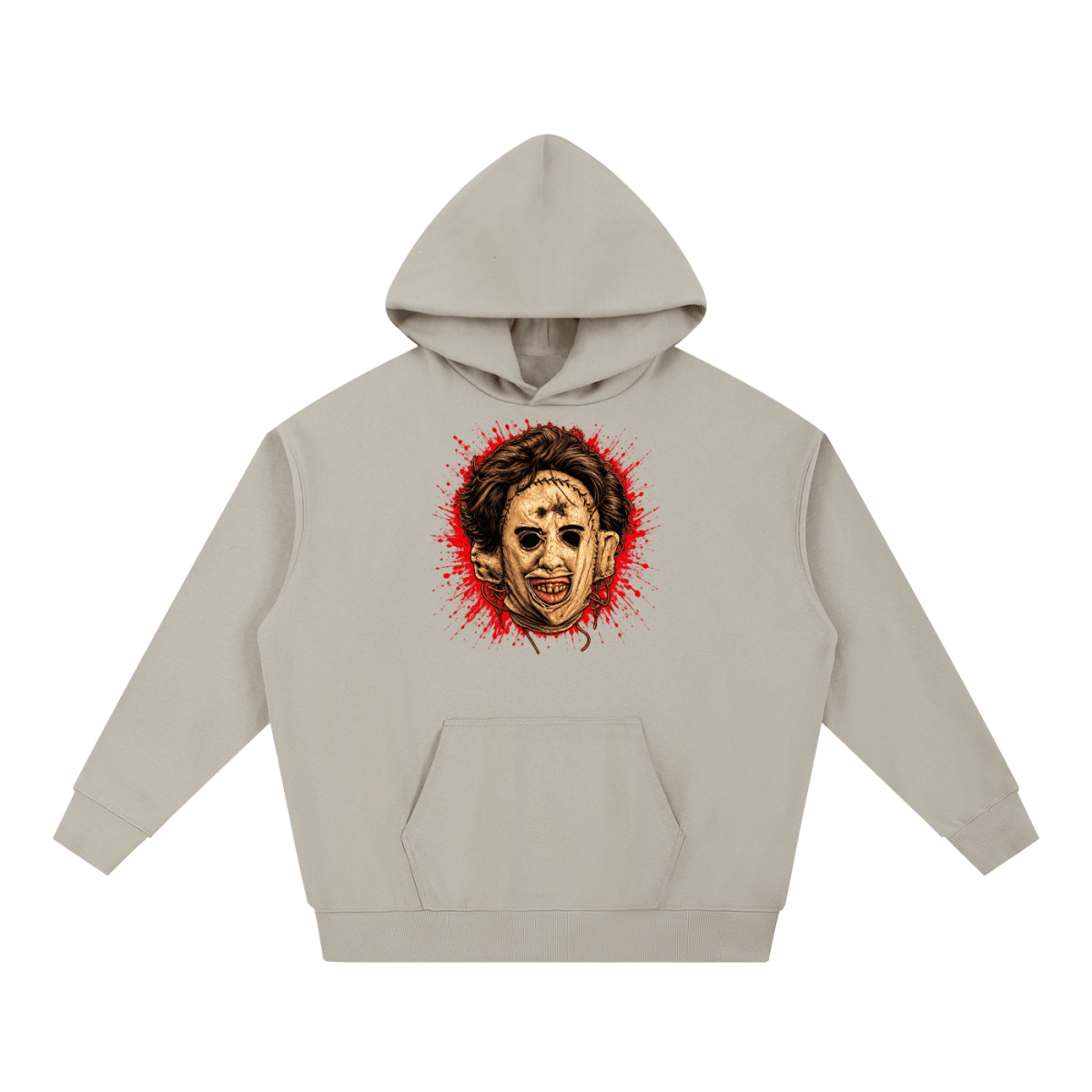 Leatherface-Inspired Mask Horror Essential Heavyweight Hoodie - Shirt Habit