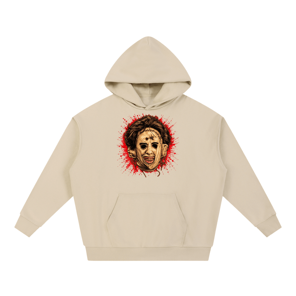 Leatherface-Inspired Mask Horror Essential Heavyweight Hoodie - Shirt Habit