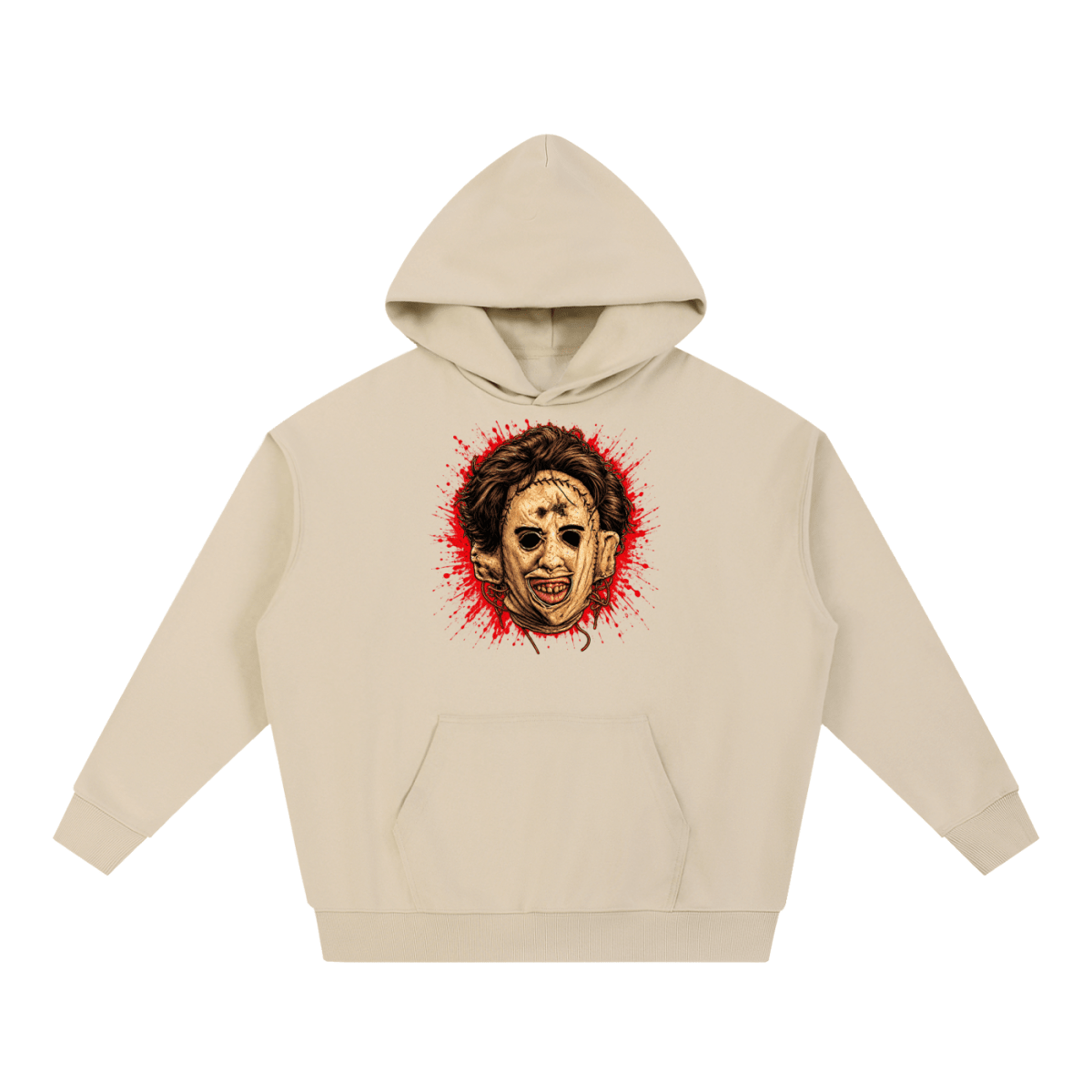 Leatherface-Inspired Mask Horror Essential Heavyweight Hoodie - Shirt Habit
