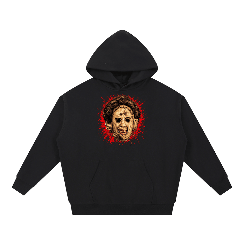 Leatherface-Inspired Mask Horror Essential Heavyweight Hoodie - Shirt Habit