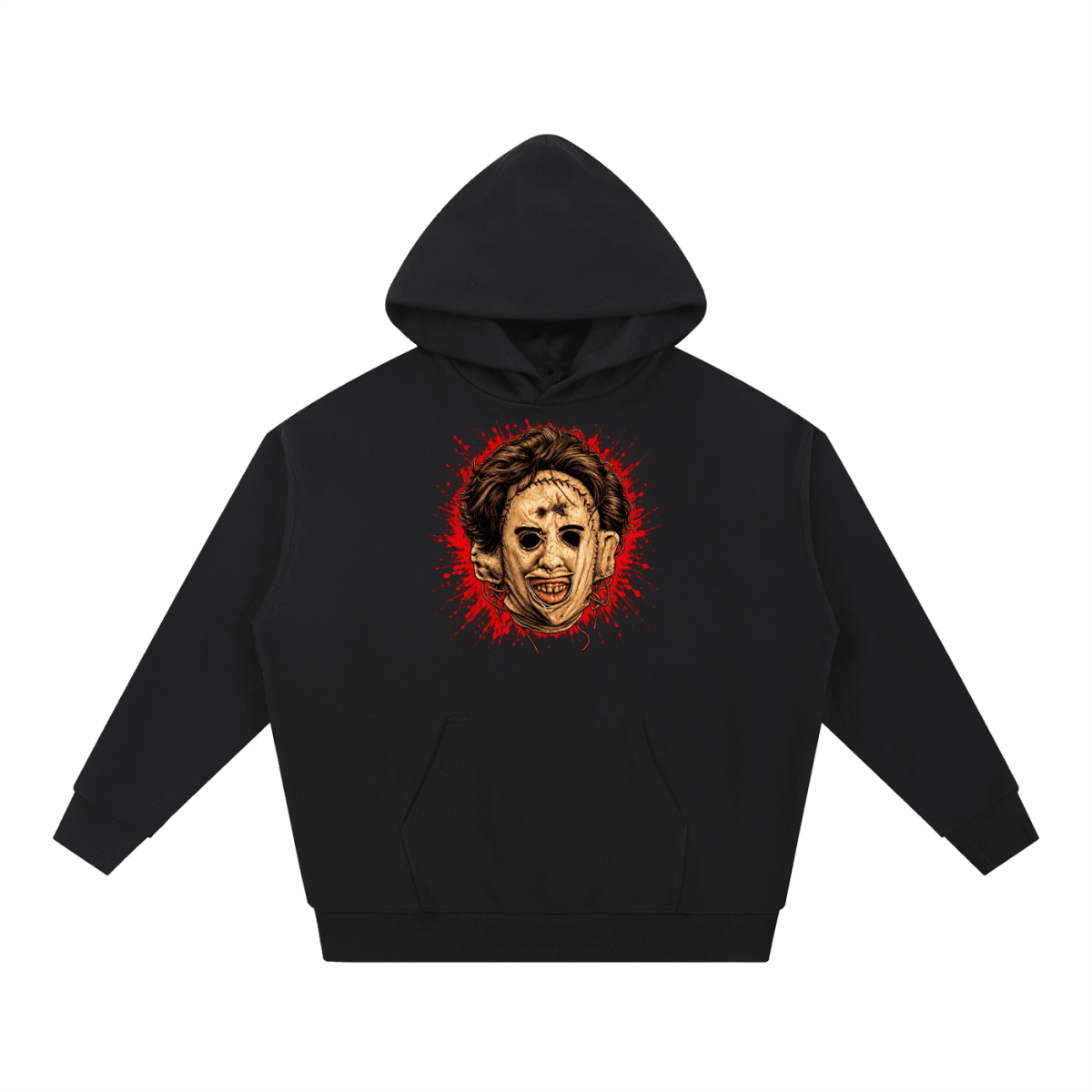Leatherface-Inspired Mask Horror Essential Heavyweight Hoodie - Shirt Habit