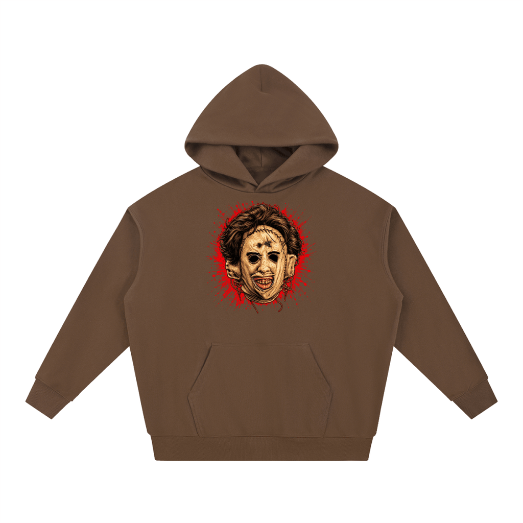 Leatherface-Inspired Mask Horror Essential Heavyweight Hoodie - Shirt Habit