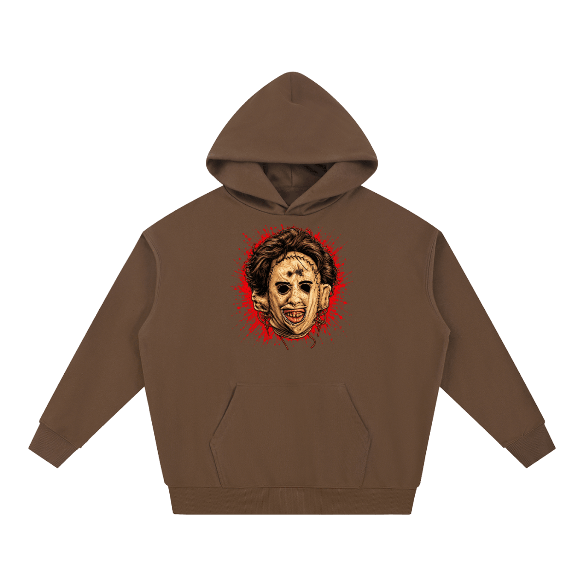 Leatherface-Inspired Mask Horror Essential Heavyweight Hoodie - Shirt Habit