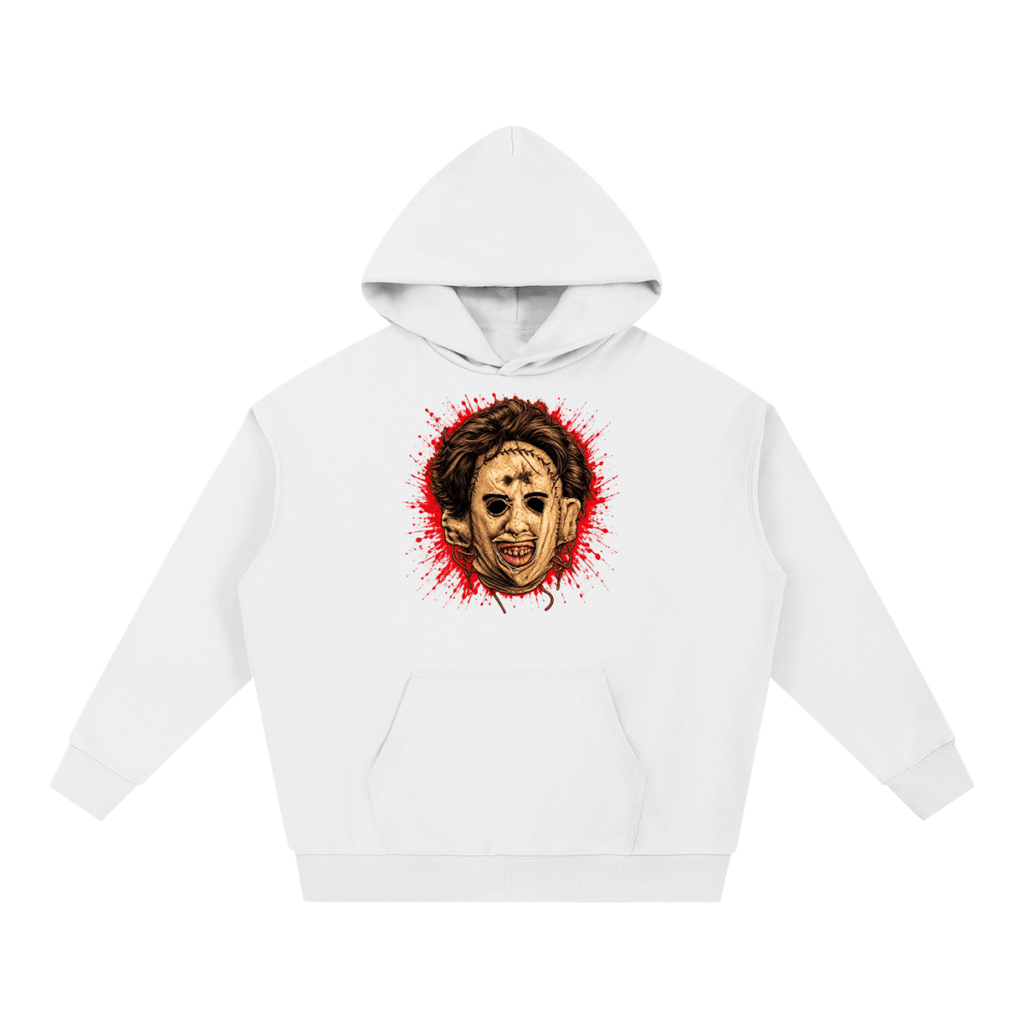 Leatherface-Inspired Mask Horror Essential Heavyweight Hoodie - Shirt Habit