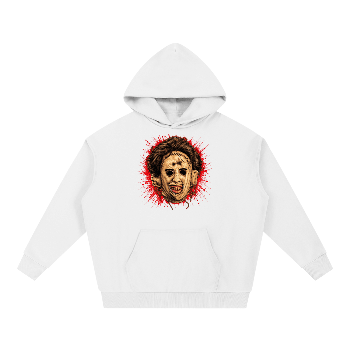 Leatherface-Inspired Mask Horror Essential Heavyweight Hoodie - Shirt Habit