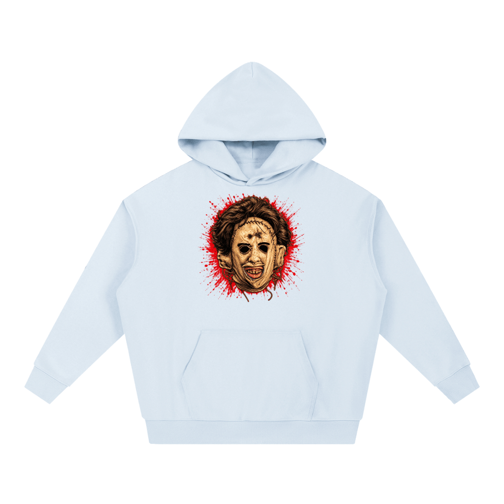 Leatherface-Inspired Mask Horror Essential Heavyweight Hoodie - Shirt Habit