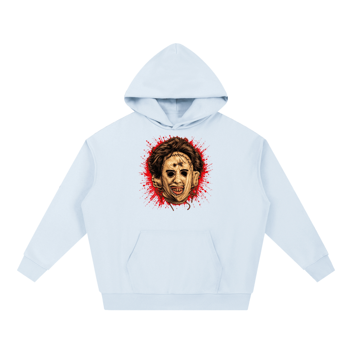Leatherface-Inspired Mask Horror Essential Heavyweight Hoodie - Shirt Habit