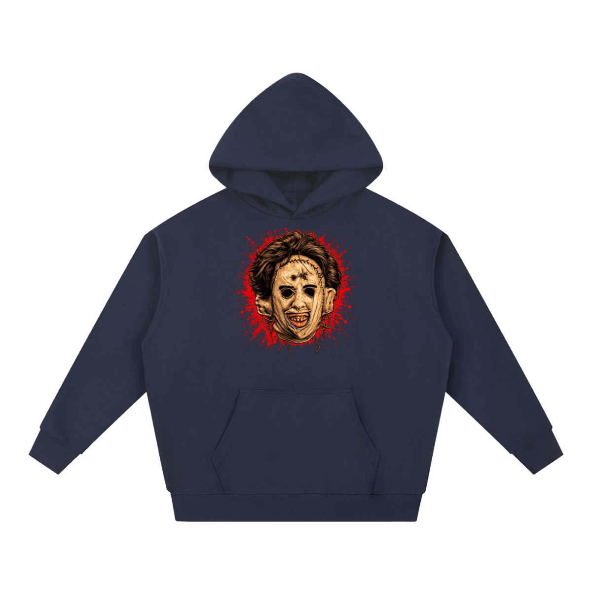 Leatherface-Inspired Mask Horror Essential Heavyweight Hoodie - Shirt Habit