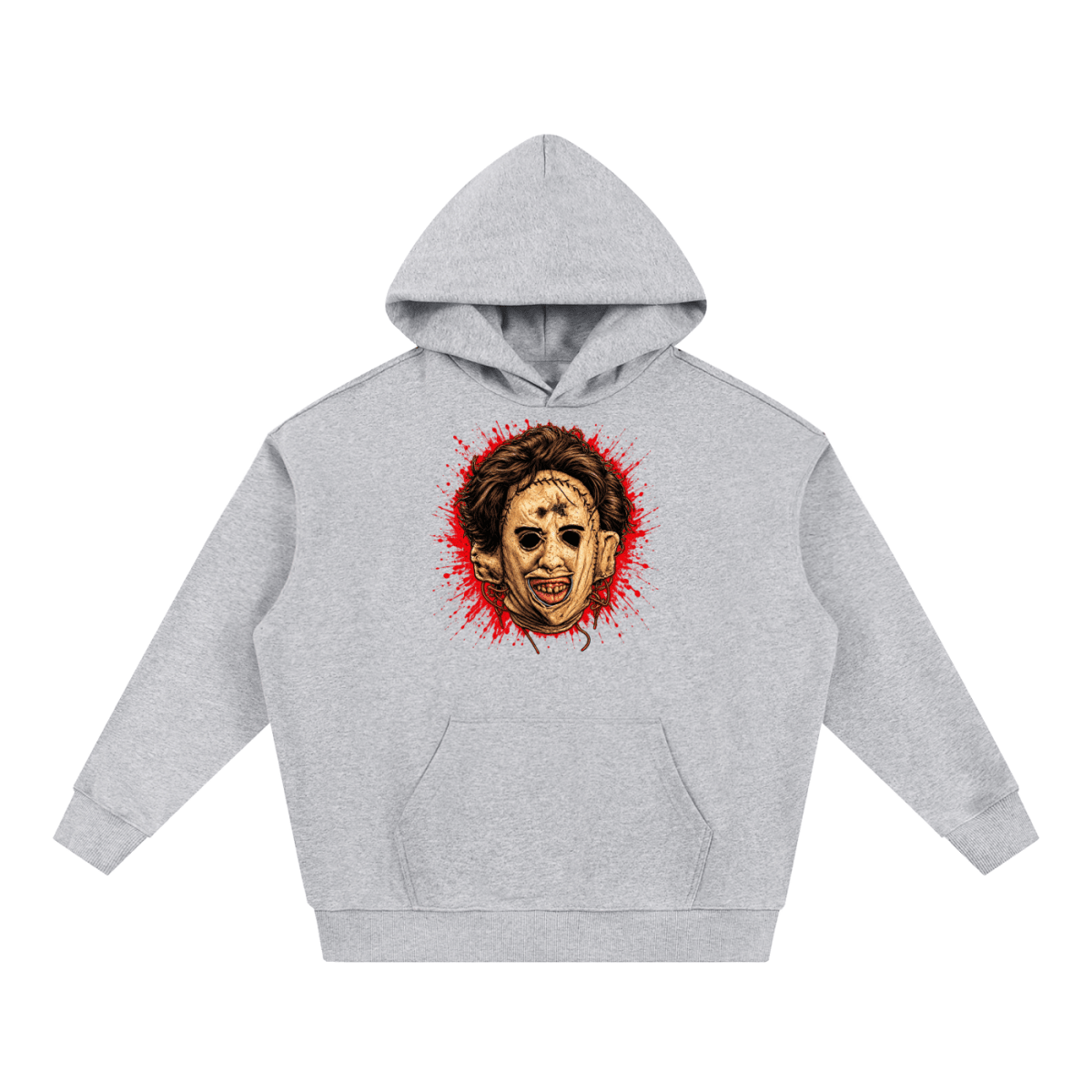 Leatherface-Inspired Mask Horror Essential Heavyweight Hoodie - Shirt Habit