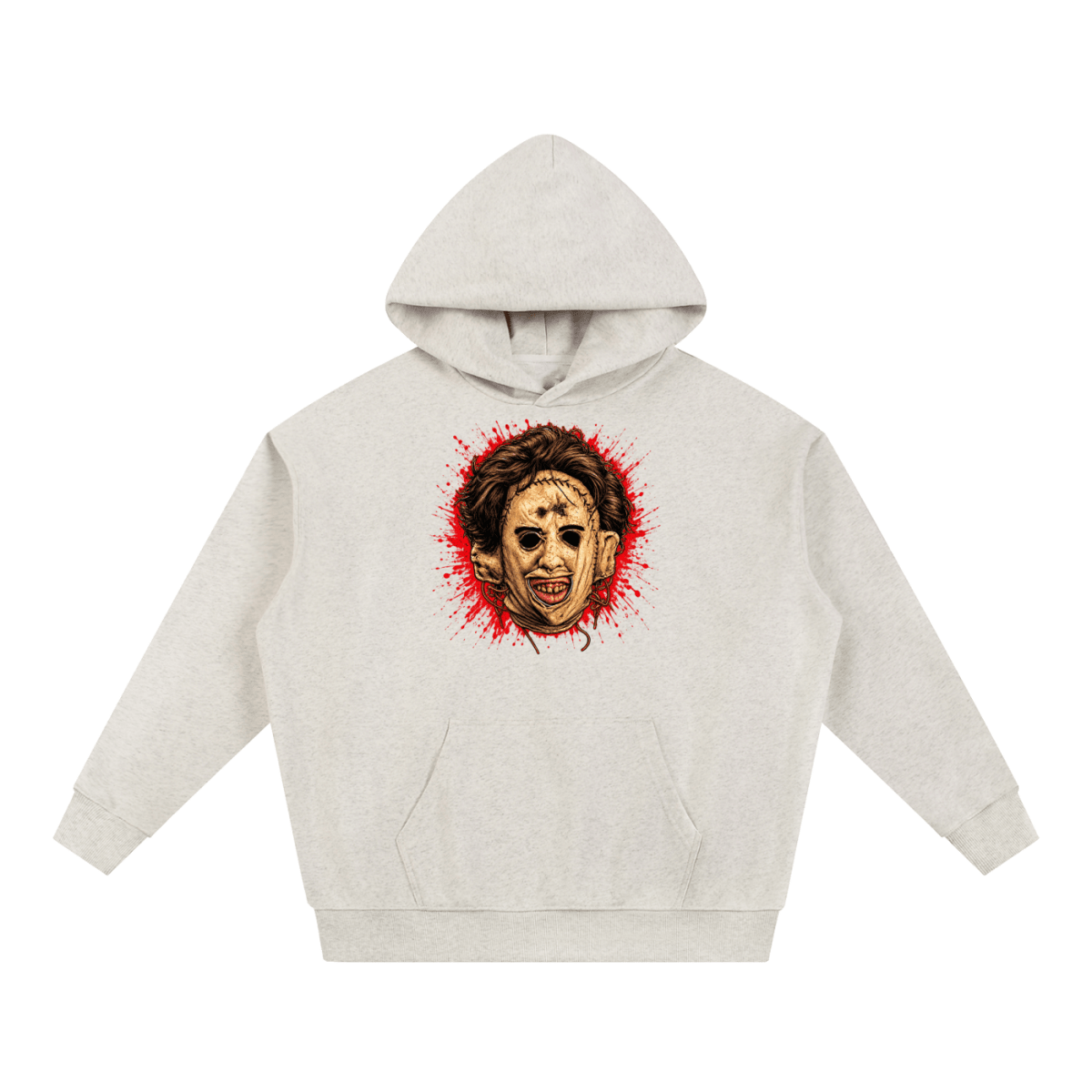 Leatherface-Inspired Mask Horror Essential Heavyweight Hoodie - Shirt Habit